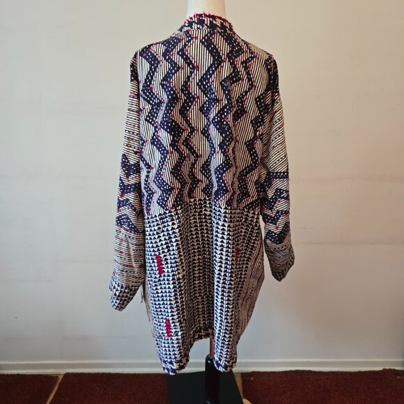 Bridgehead x C.C. Shroff Self-Help Centre - Vintage Tie Jacket with Embroidery - Picture 6 of 13